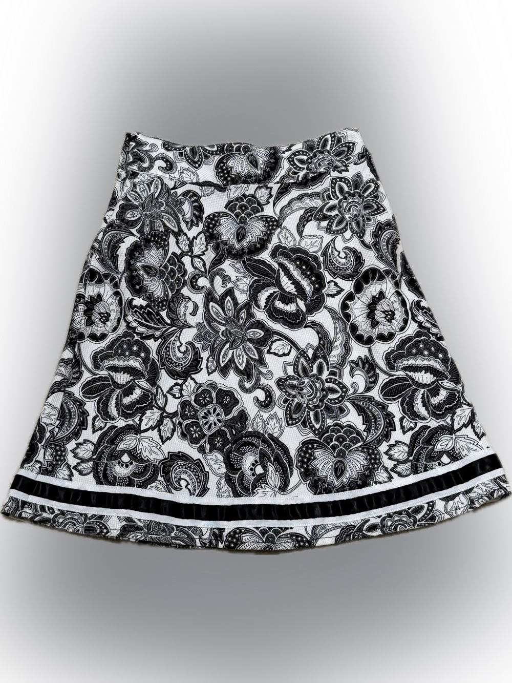 Geoffrey Beene A-Line Floral Skirt